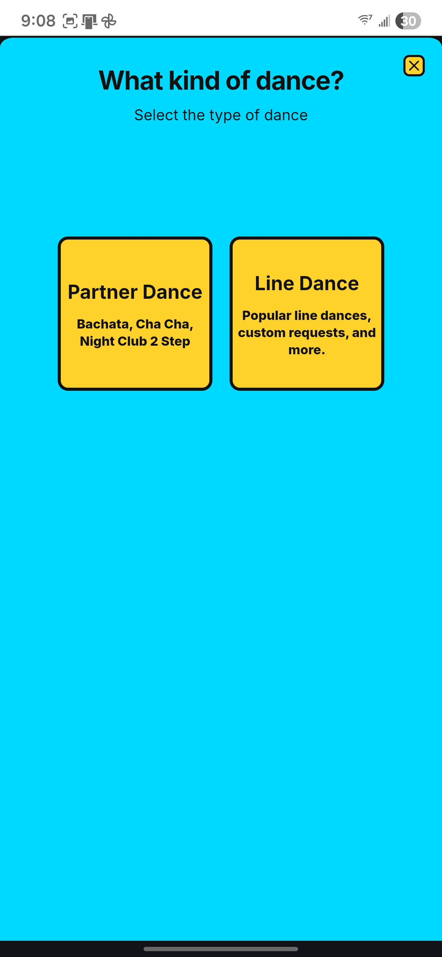 Request Dance Type
